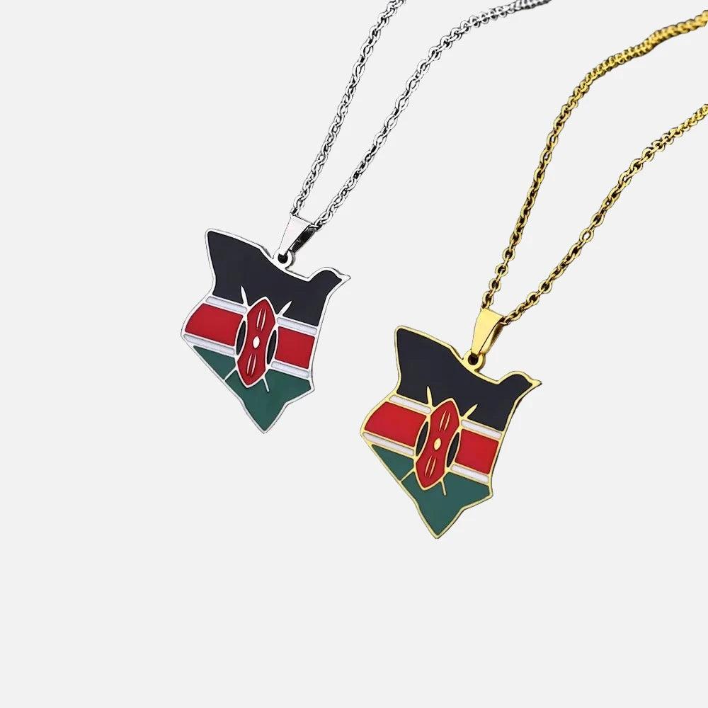 Africa Country/Flag Necklaces - Jewelled Me