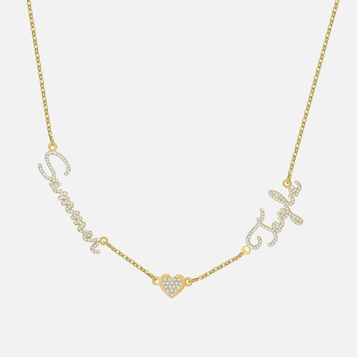 Multiple Name ICED Kiara Necklace - Jewelled Me