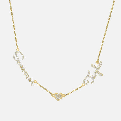 Multiple Name ICED Kiara Necklace - Jewelled Me