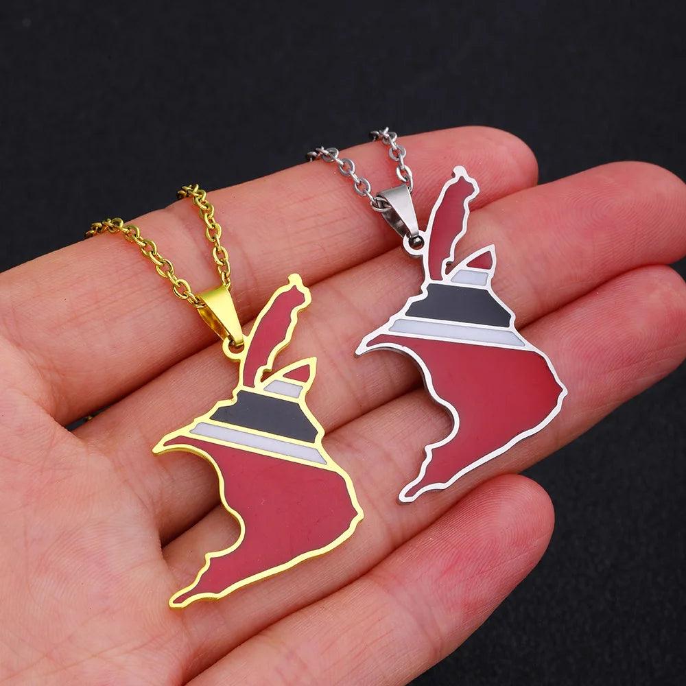 The Americas &amp; Caribbean Country/Flag Necklaces (BACKUP) - Jewelled Me