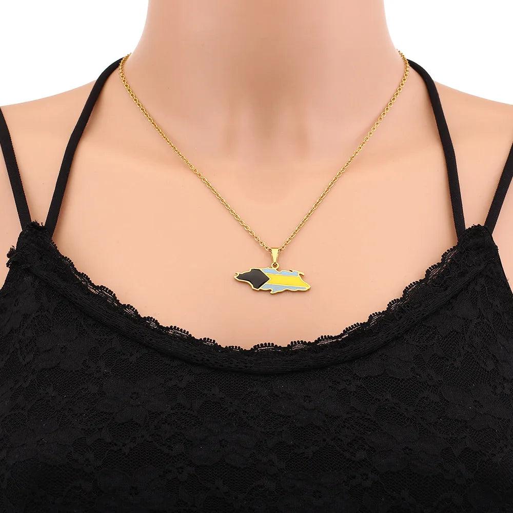 The Americas &amp; Caribbean Country/Flag Necklaces (BACKUP) - Jewelled Me