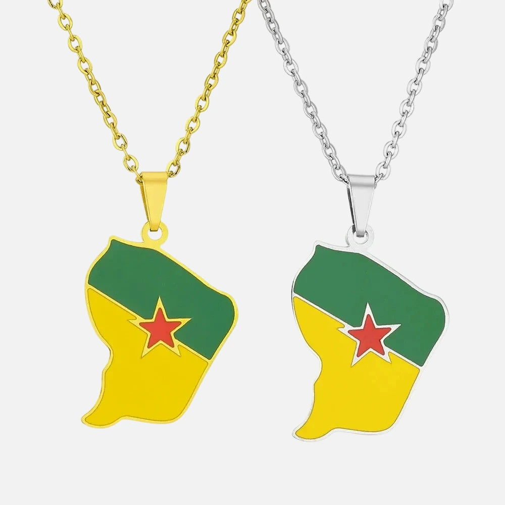 South &amp; Latin American Country/Flag Necklaces - Jewelled Me
