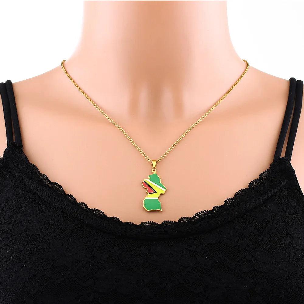 The Americas &amp; Caribbean Country/Flag Necklaces (BACKUP) - Jewelled Me