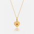 Close-up of the Gold Birthstone Heart Locket cycling through all 12 birthstones – Jewelled Me