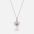 Close-up of the Silver Birthstone Heart Locket cycling through all 12 birthstones – Jewelled Me