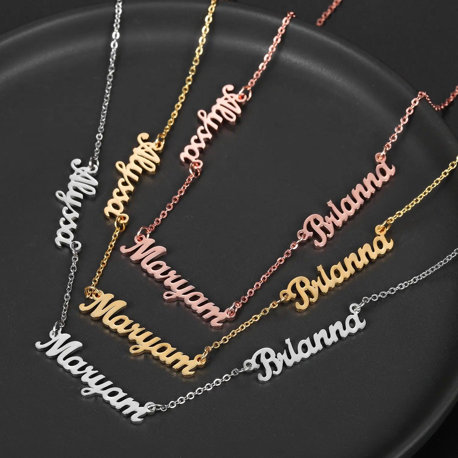 Multiple Name Miami Necklace - Jewelled Me