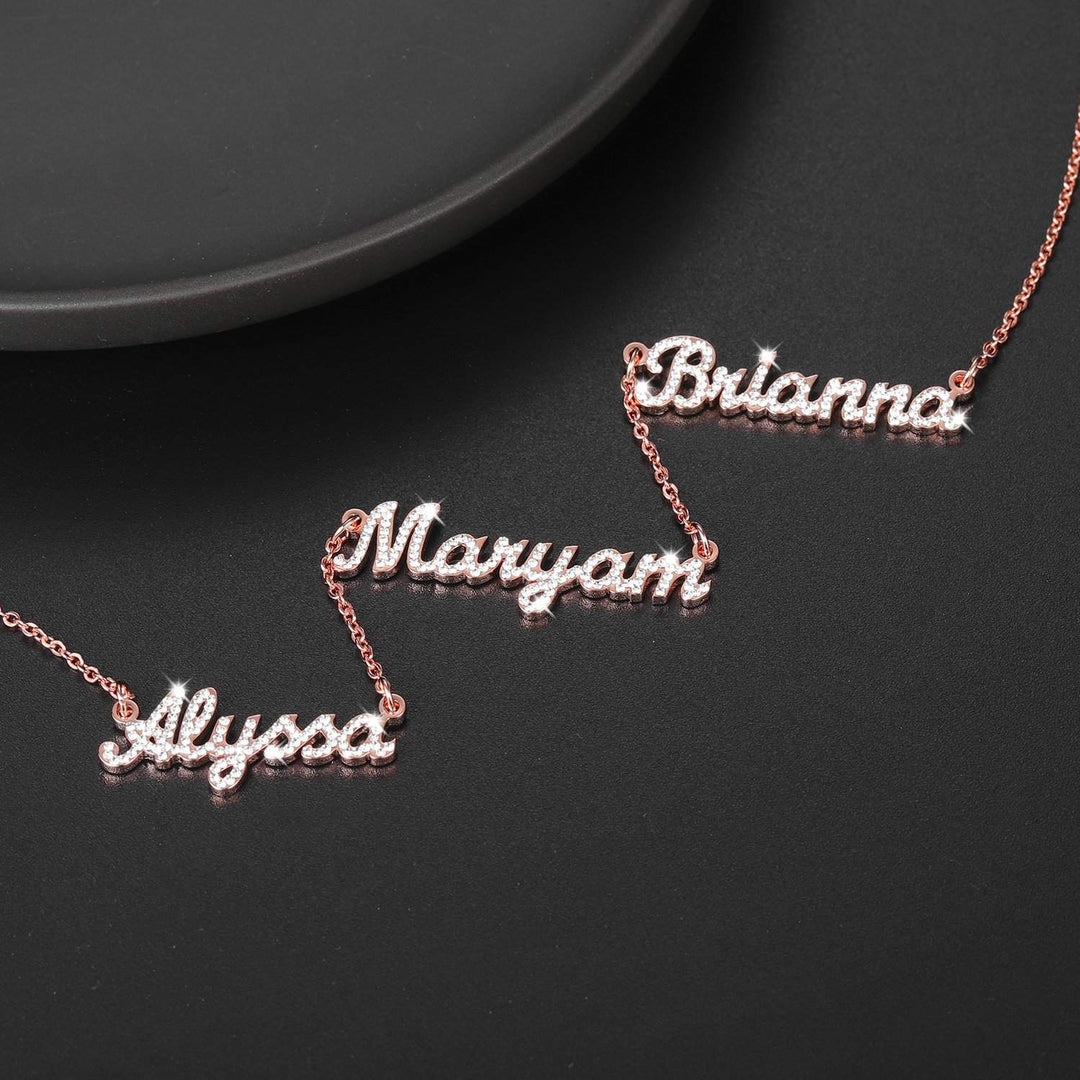 ICED Multiple Name Miami Necklace - Jewelled Me