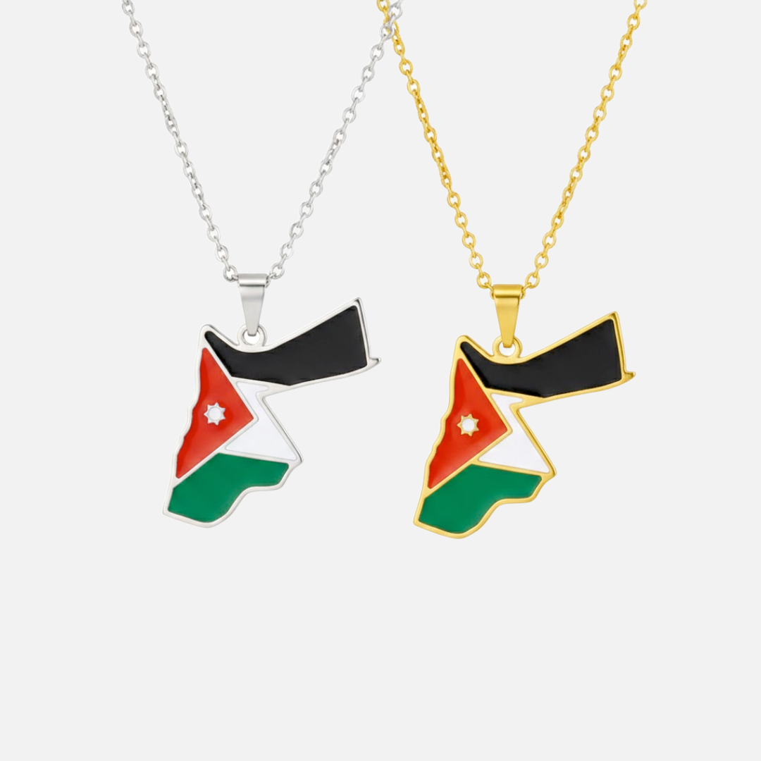 Middle Eastern &amp; Arabian Country/Flag Necklaces - Jewelled Me