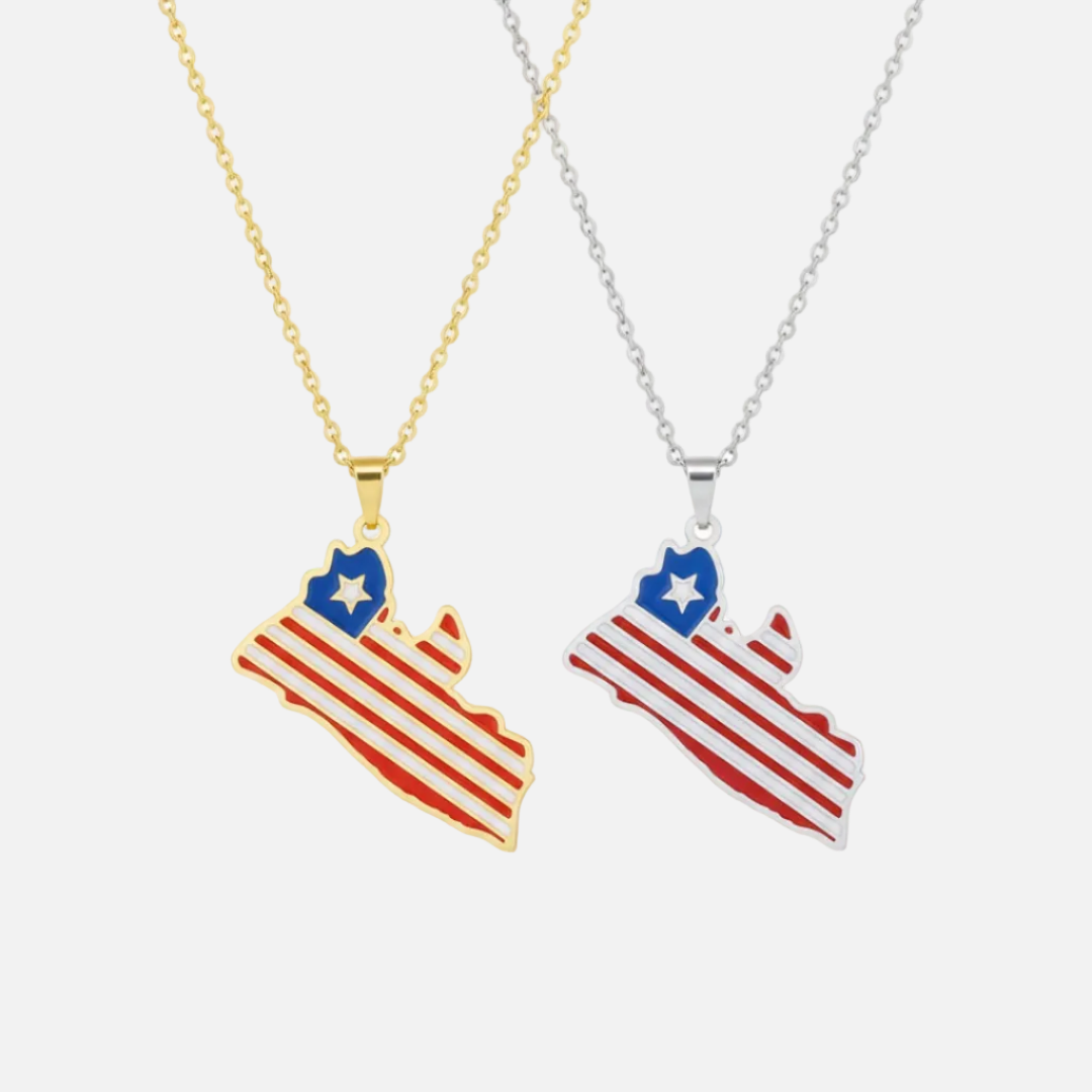 African Country/Flag Necklaces - Jewelled Me