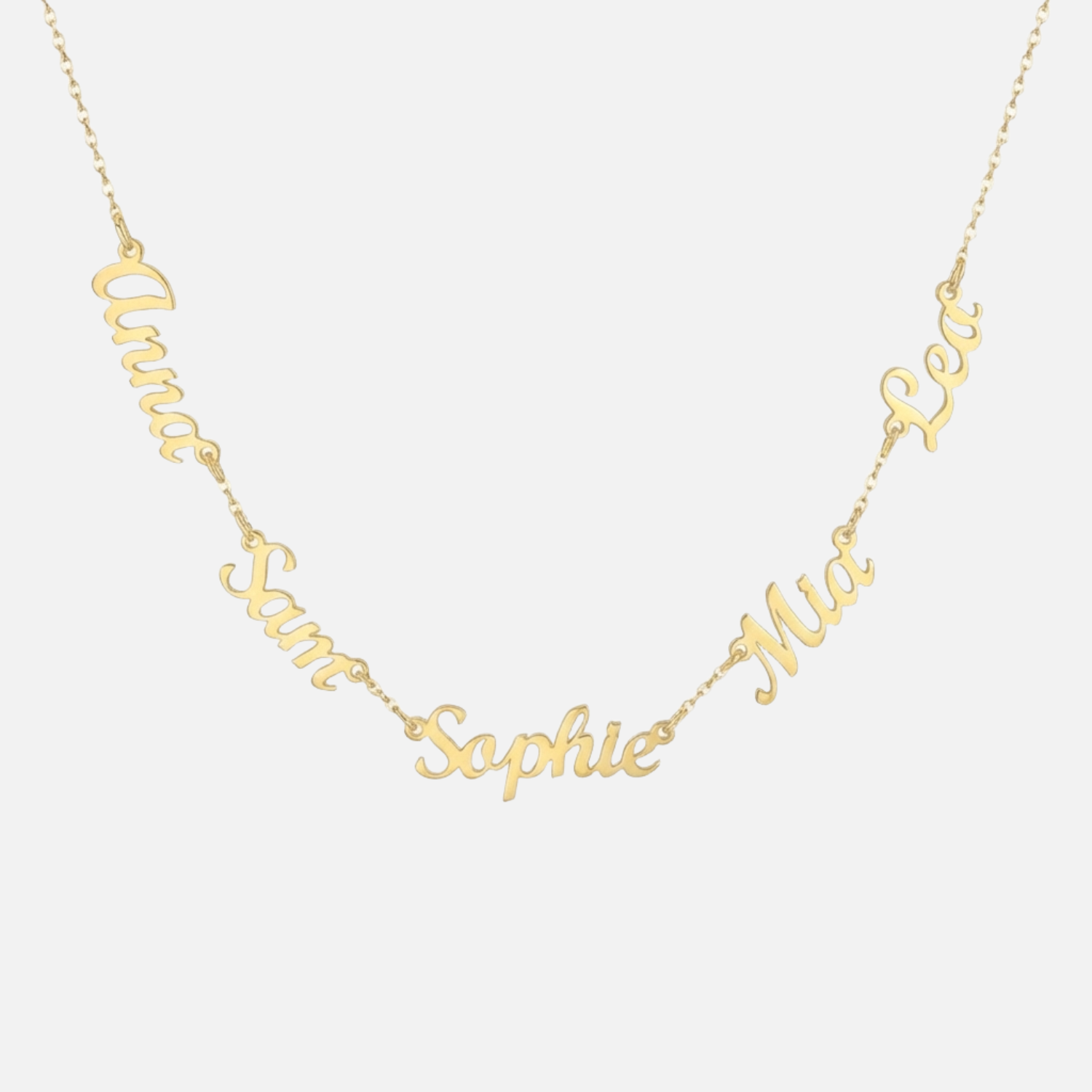 Multiple Name Miami Necklace