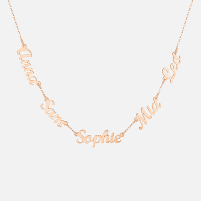 Multiple Name Miami Necklace