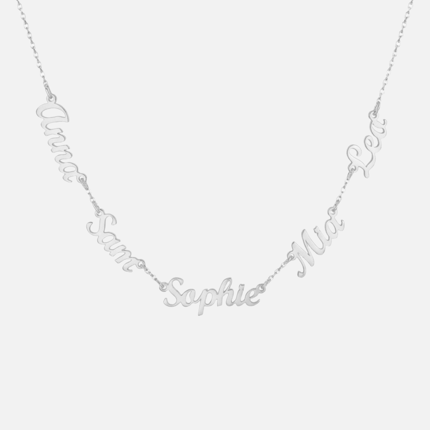 Multiple Name Miami Necklace