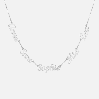 Multiple Name Miami Necklace