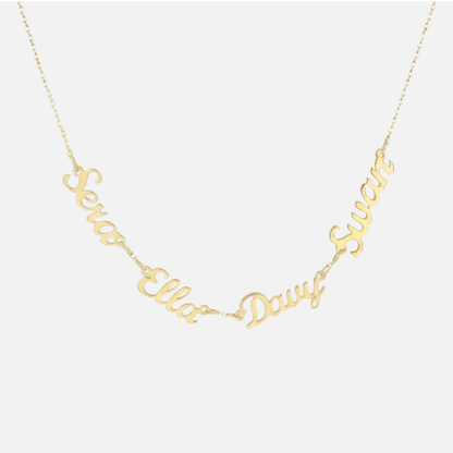 Multiple Name Miami Necklace