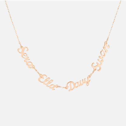 Multiple Name Miami Necklace