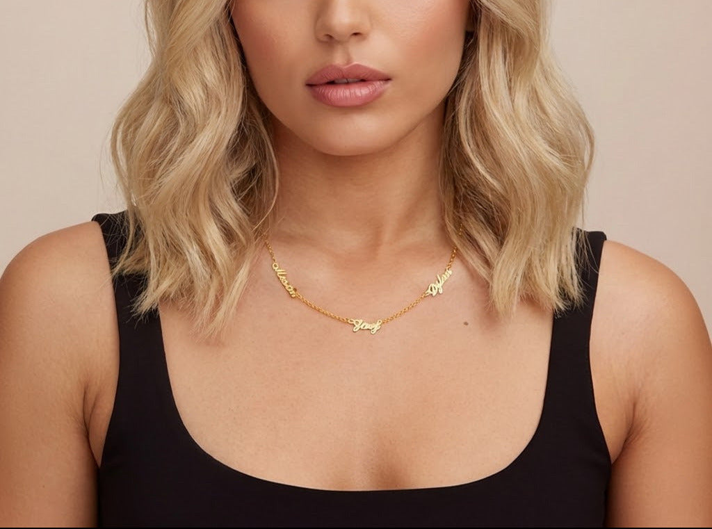 Heirloom Multiple Name Necklace - Jewelled Me