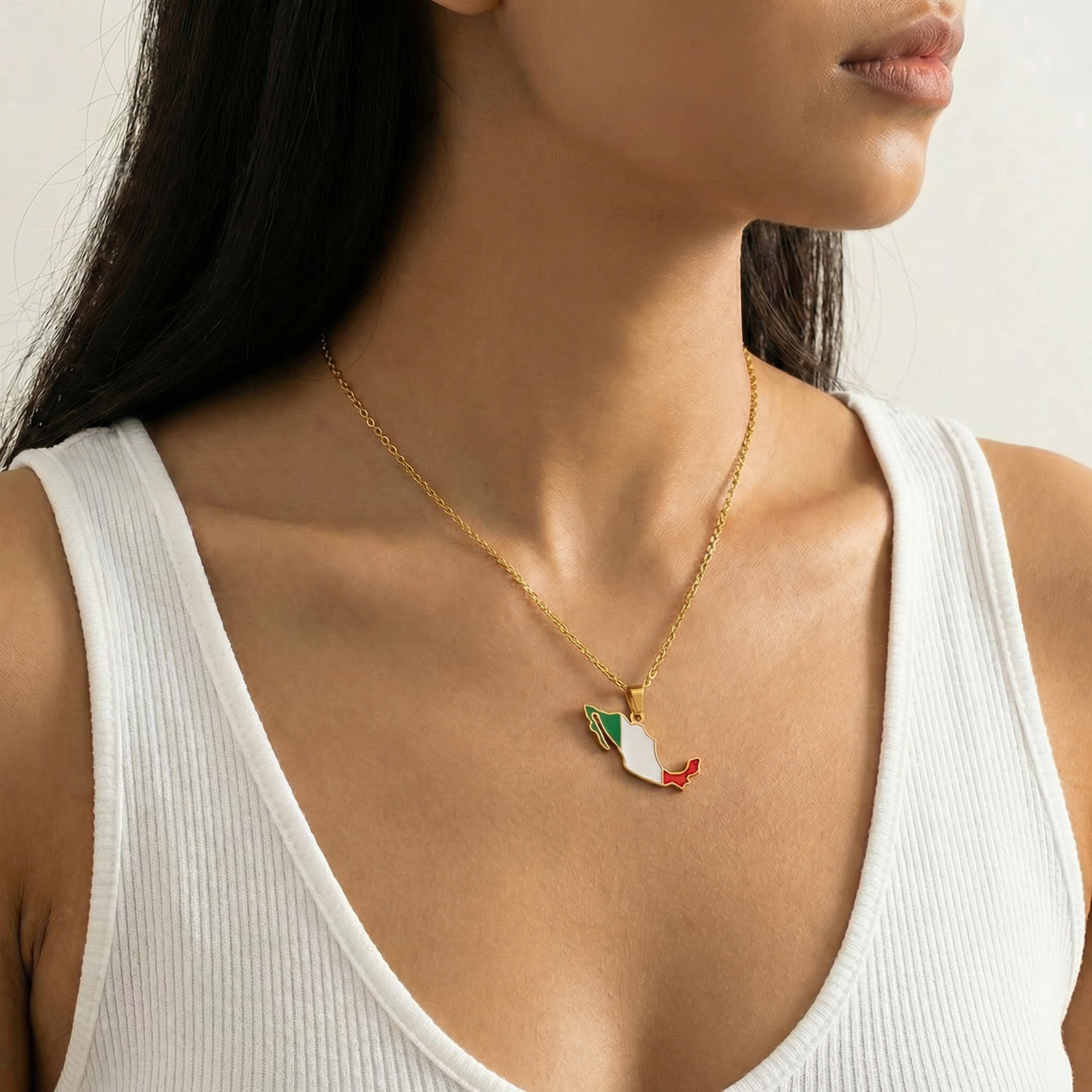 South &amp; Latin American Country/Flag Necklaces - Jewelled Me