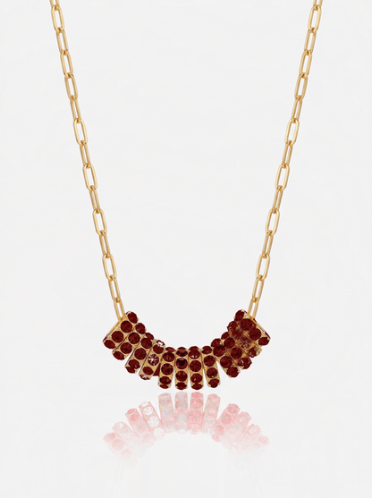 Mini Rondelle Birthstone Necklace