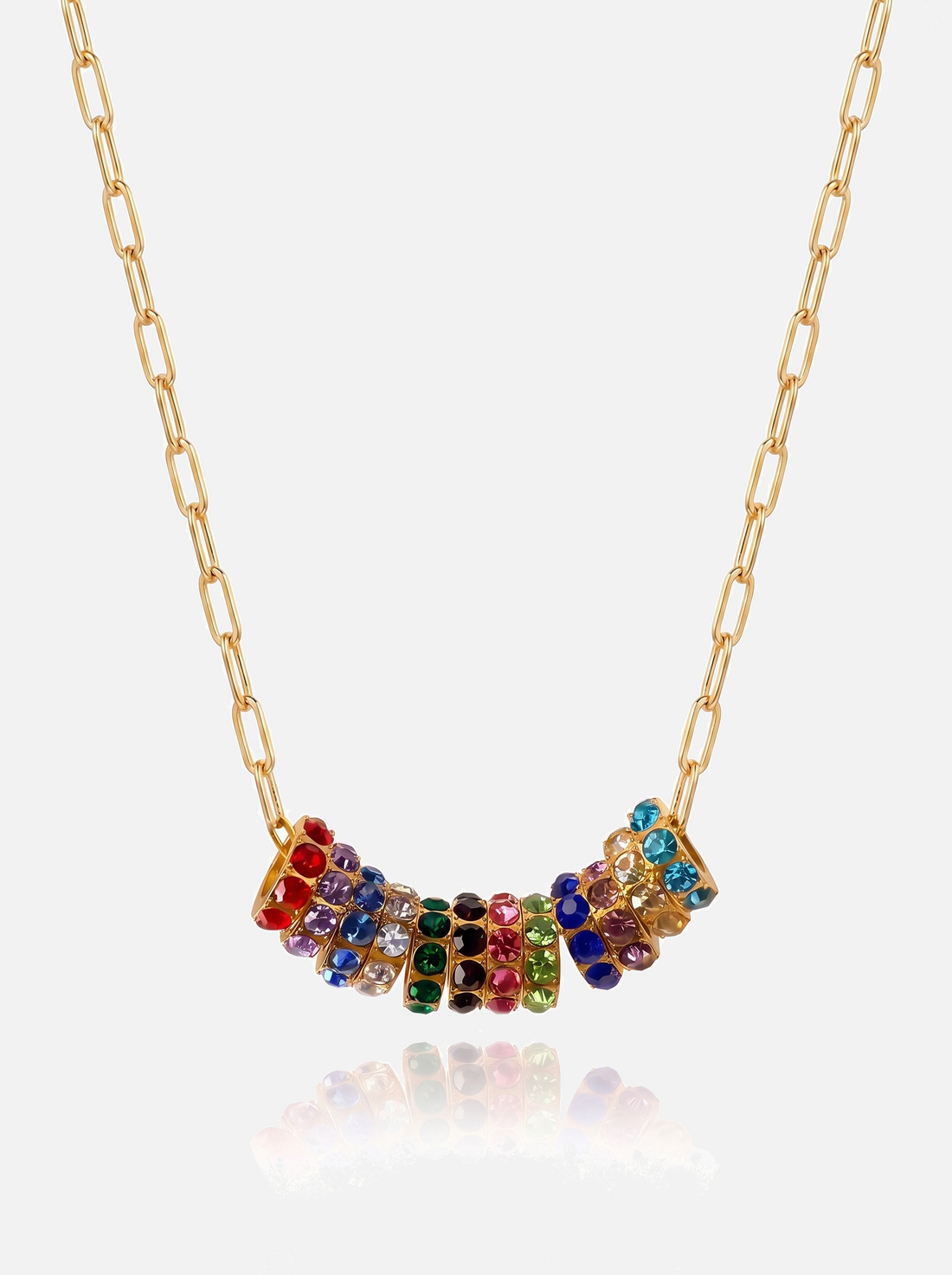 Mini Rondelle Birthstone Necklace