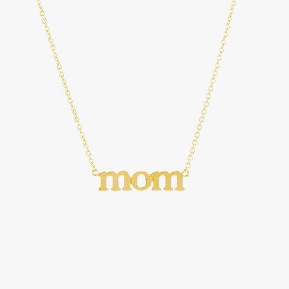 Minimalist Vermeil MOM Necklace