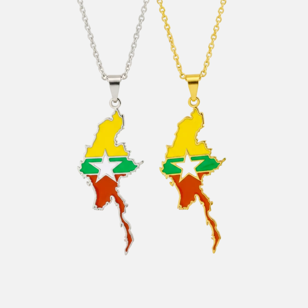 Asian &amp; Oceanian Country/Flag Necklaces - Jewelled Me