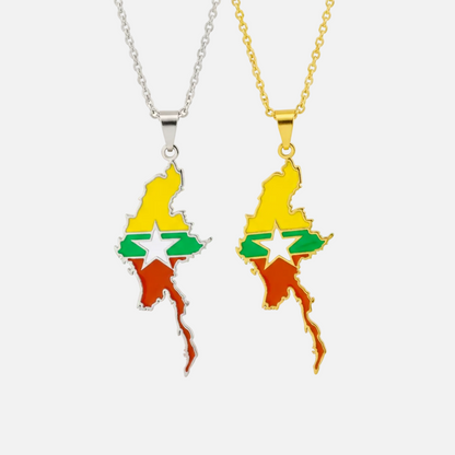 Asian &amp; Oceanian Country/Flag Necklaces