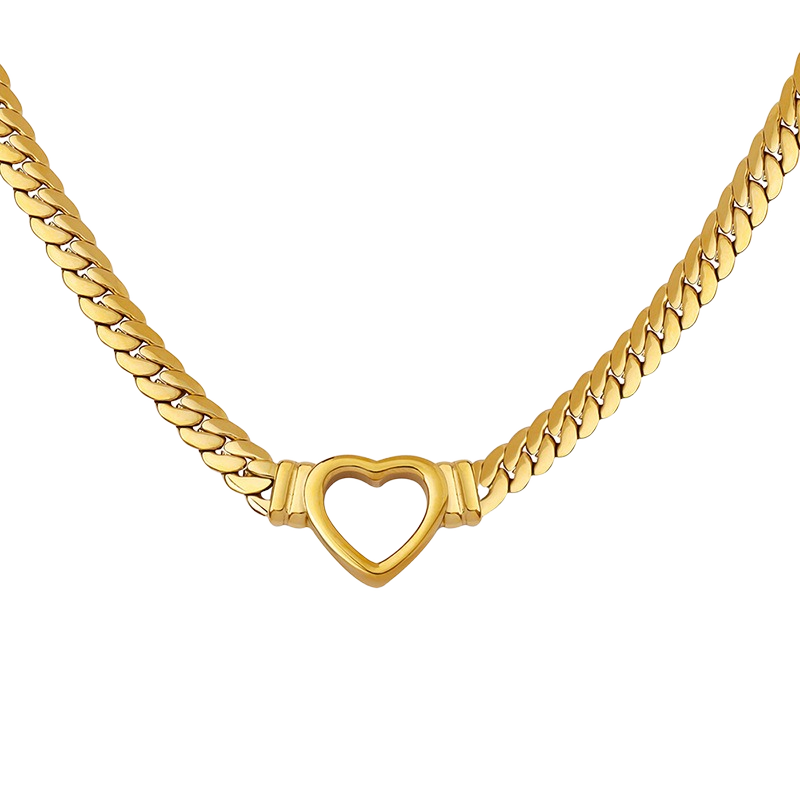 Naja Heart Necklace - Jewelled Me