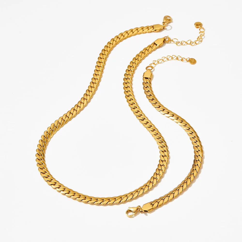 Naja Necklace &amp; Bracelet Set - Jewelled Me