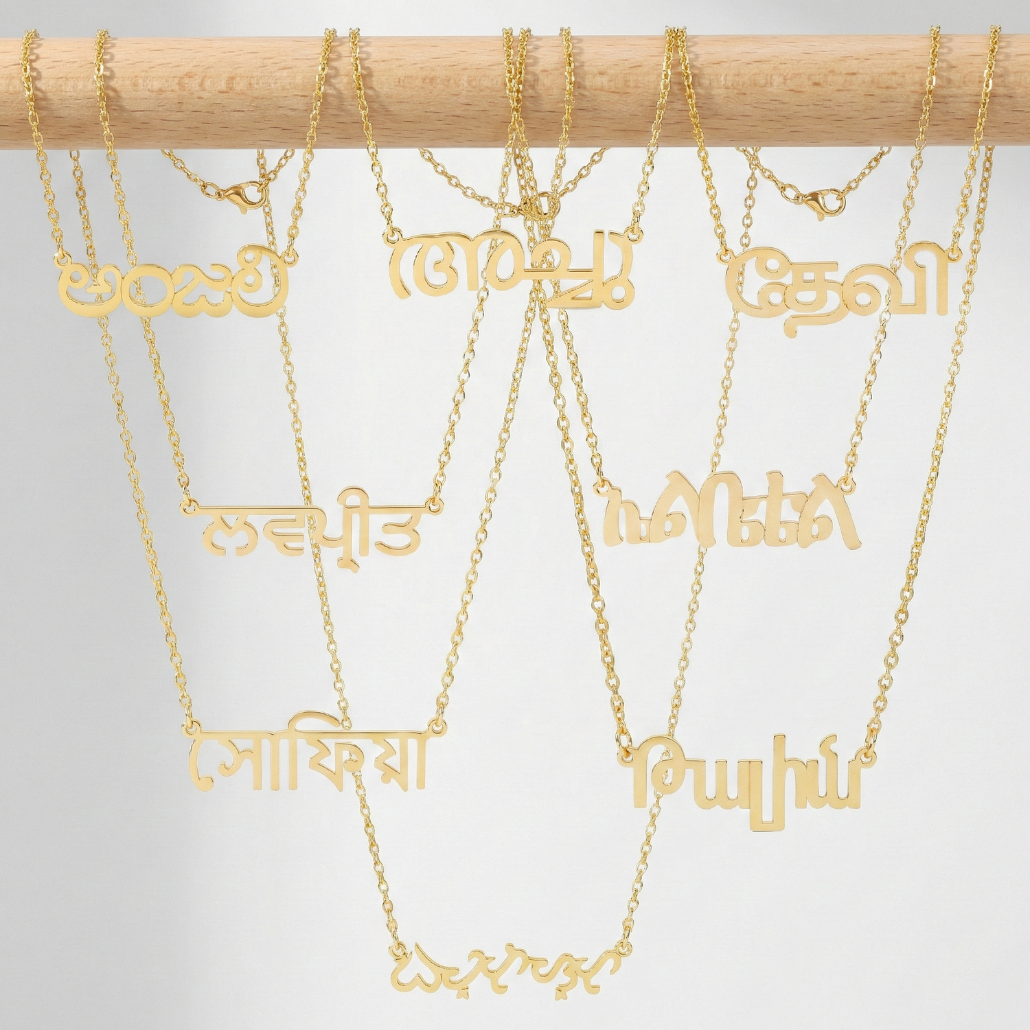 Custom Language Necklaces - Jewelled Me
