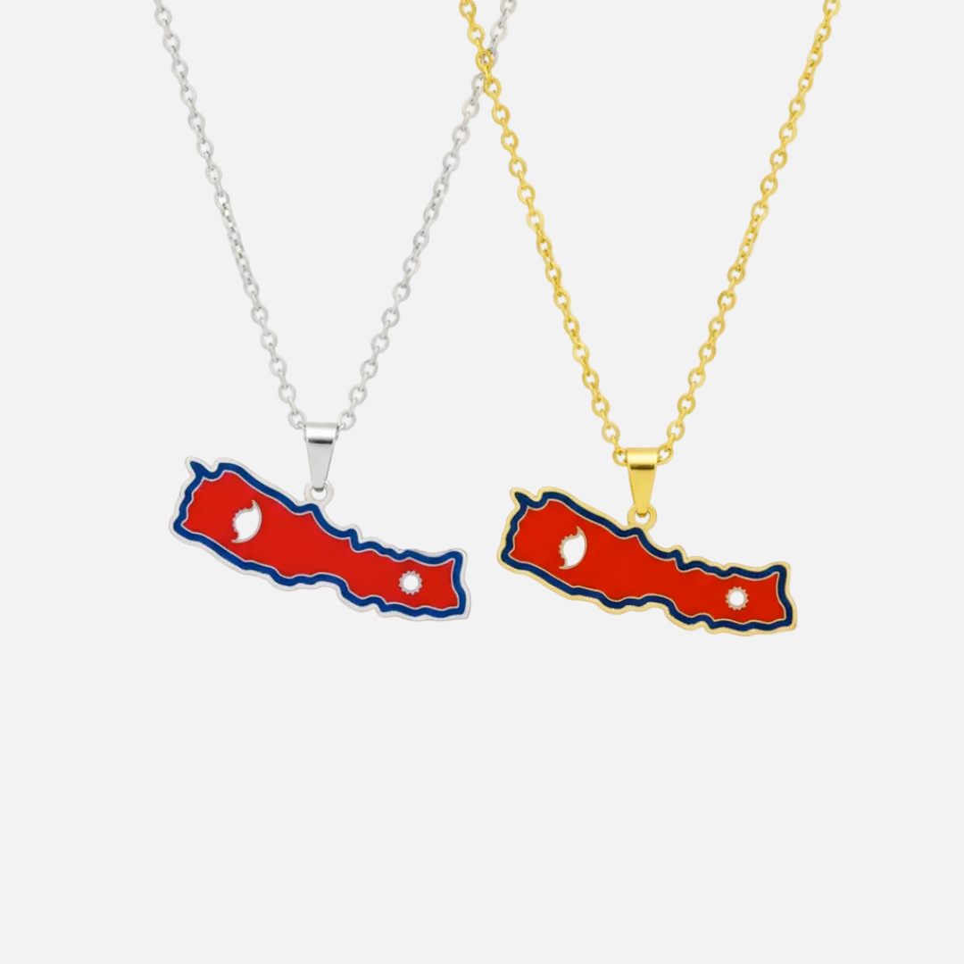 Asian &amp; Oceanian Country/Flag Necklaces - Jewelled Me