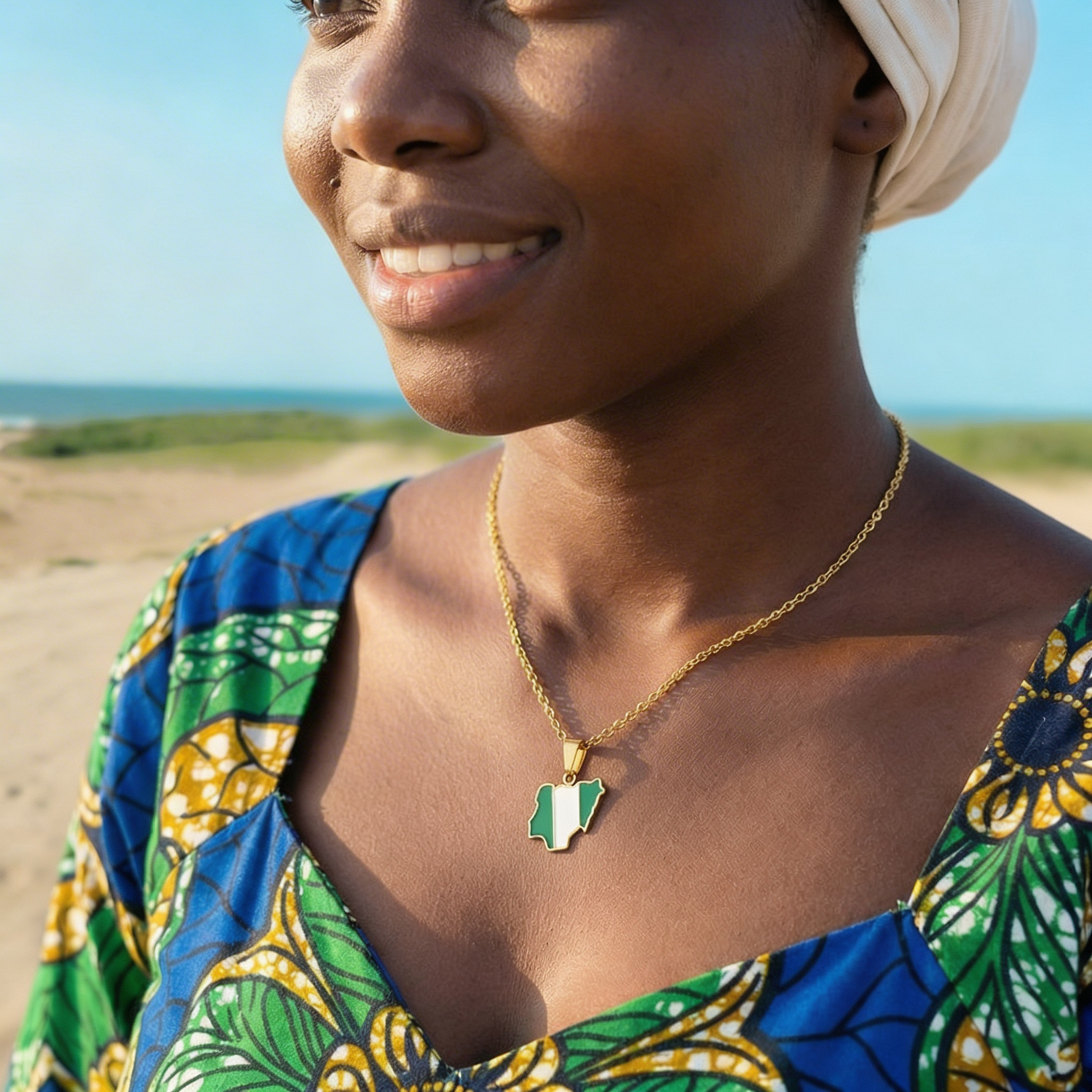 African Country/Flag Necklaces - Jewelled Me