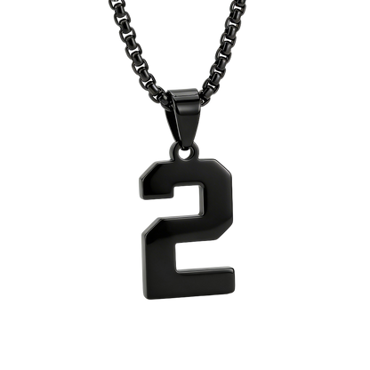 Custom Engraved Sports Number Necklace