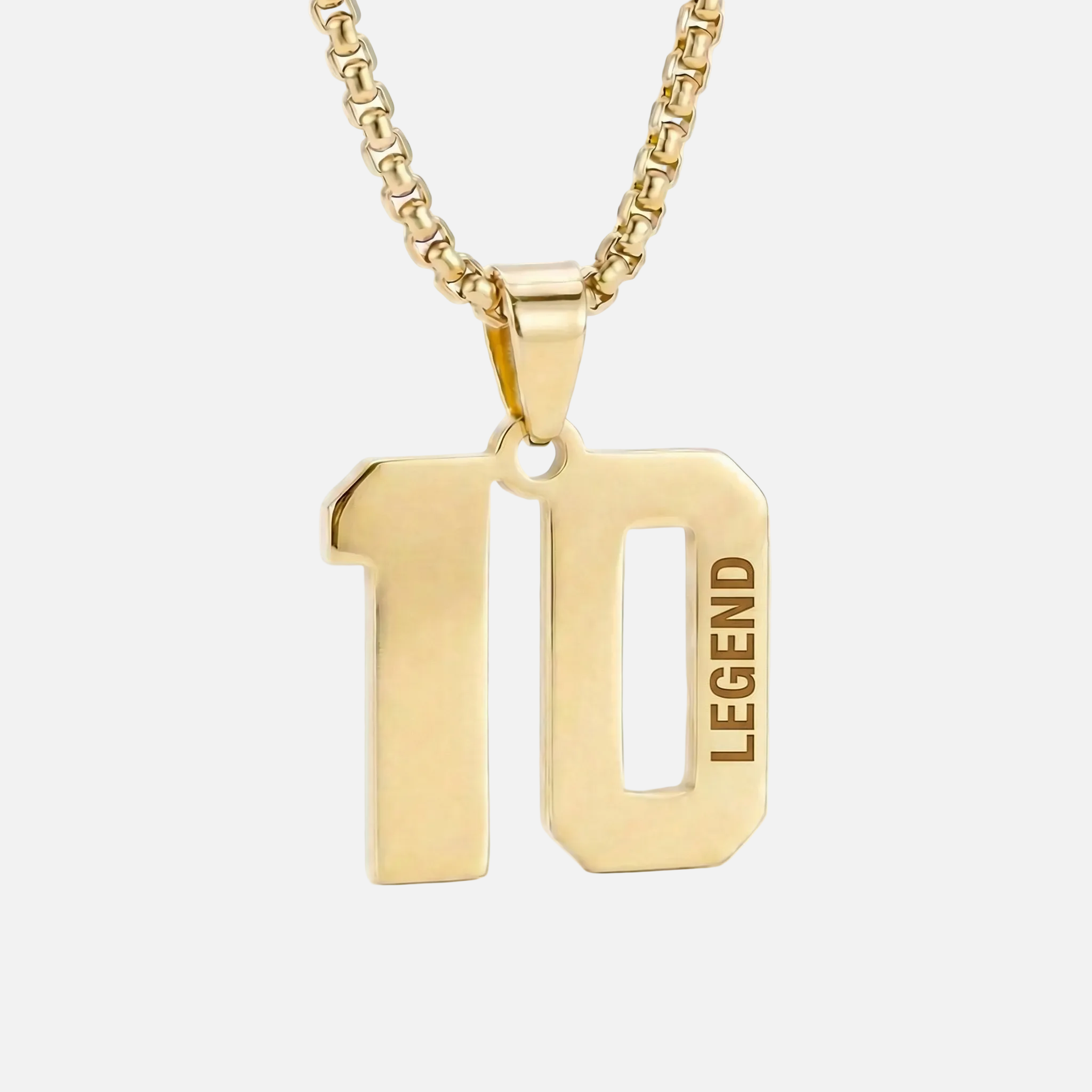 Custom Engraved Sports Number Necklace