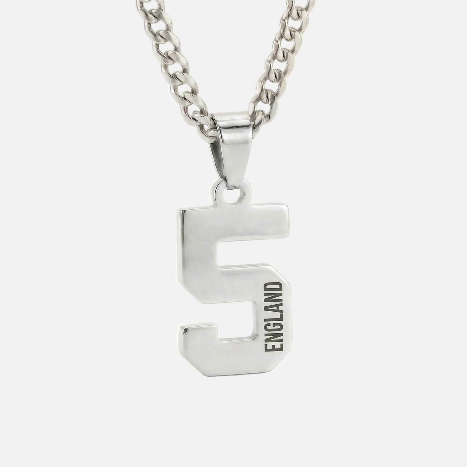 Custom Engraved Sports Number Necklace