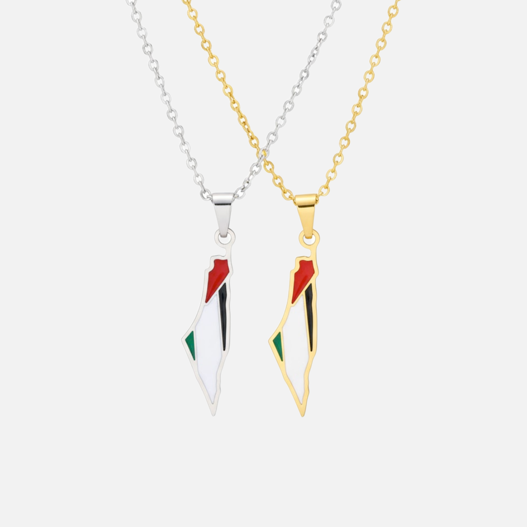 Middle Eastern &amp; Arabian Country/Flag Necklaces - Jewelled Me