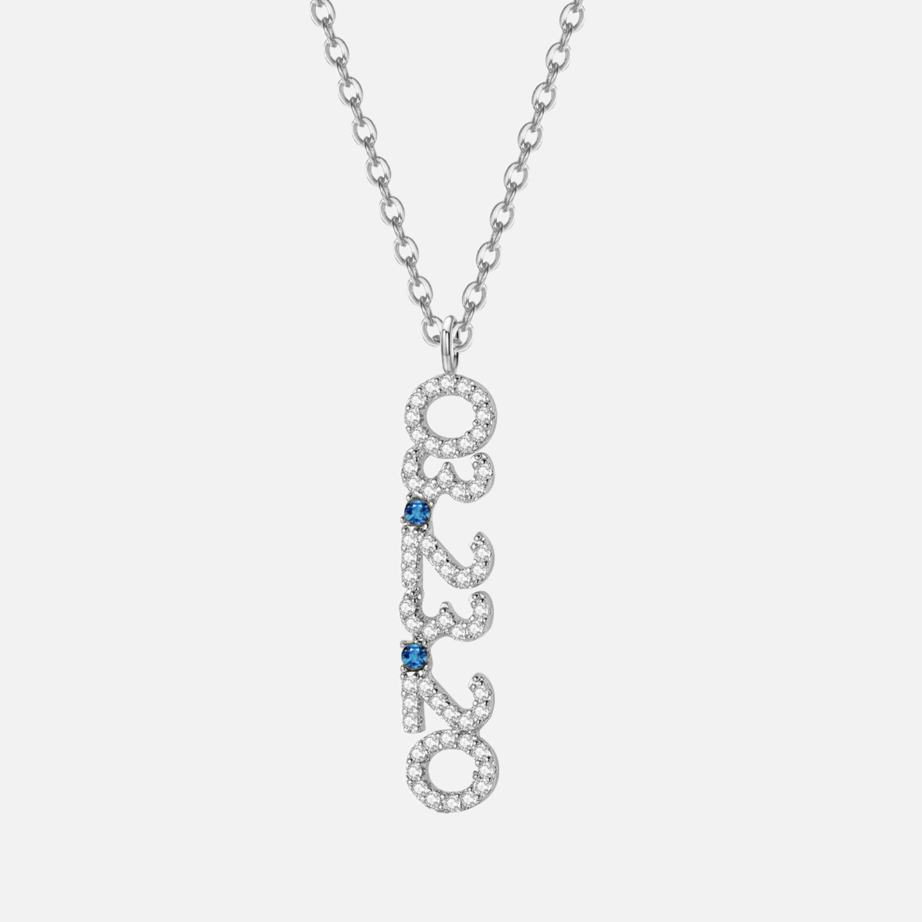 Mini Pave Custom Date Necklaces (Vertical) - Jewelled Me