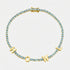 ICED Custom Name Tennis Rainbow Gem Bracelet - Jewelled Me