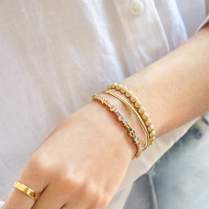 ICED Custom Name Tennis Rainbow Gem Bracelet - Jewelled Me