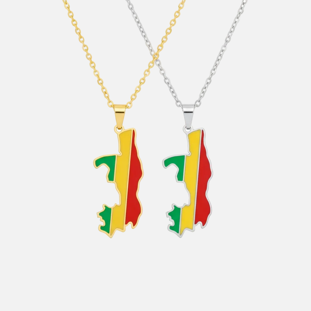 African Country/Flag Necklaces - Jewelled Me