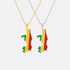 African Country/Flag Necklaces - Jewelled Me