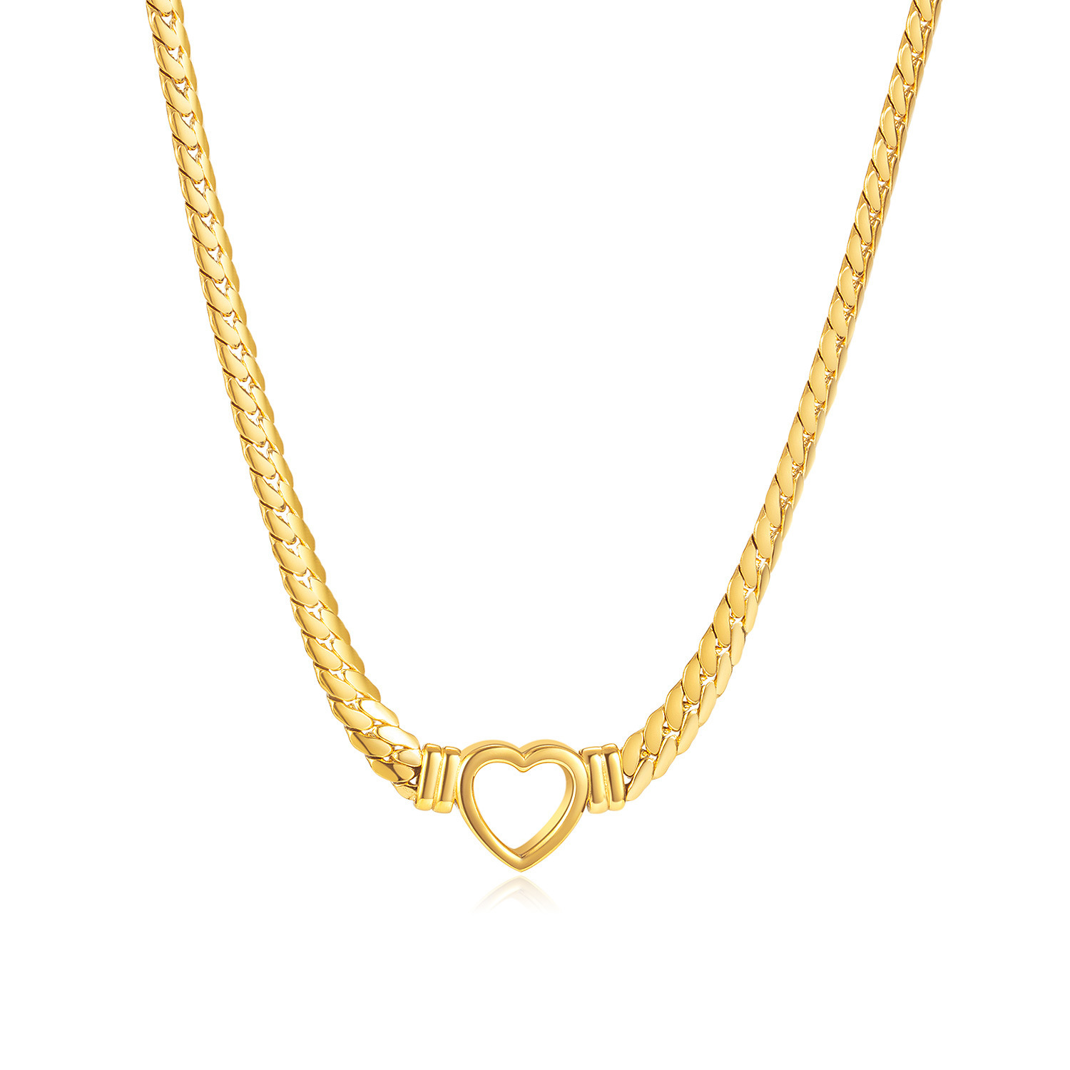 Naja Heart Necklace - Jewelled Me