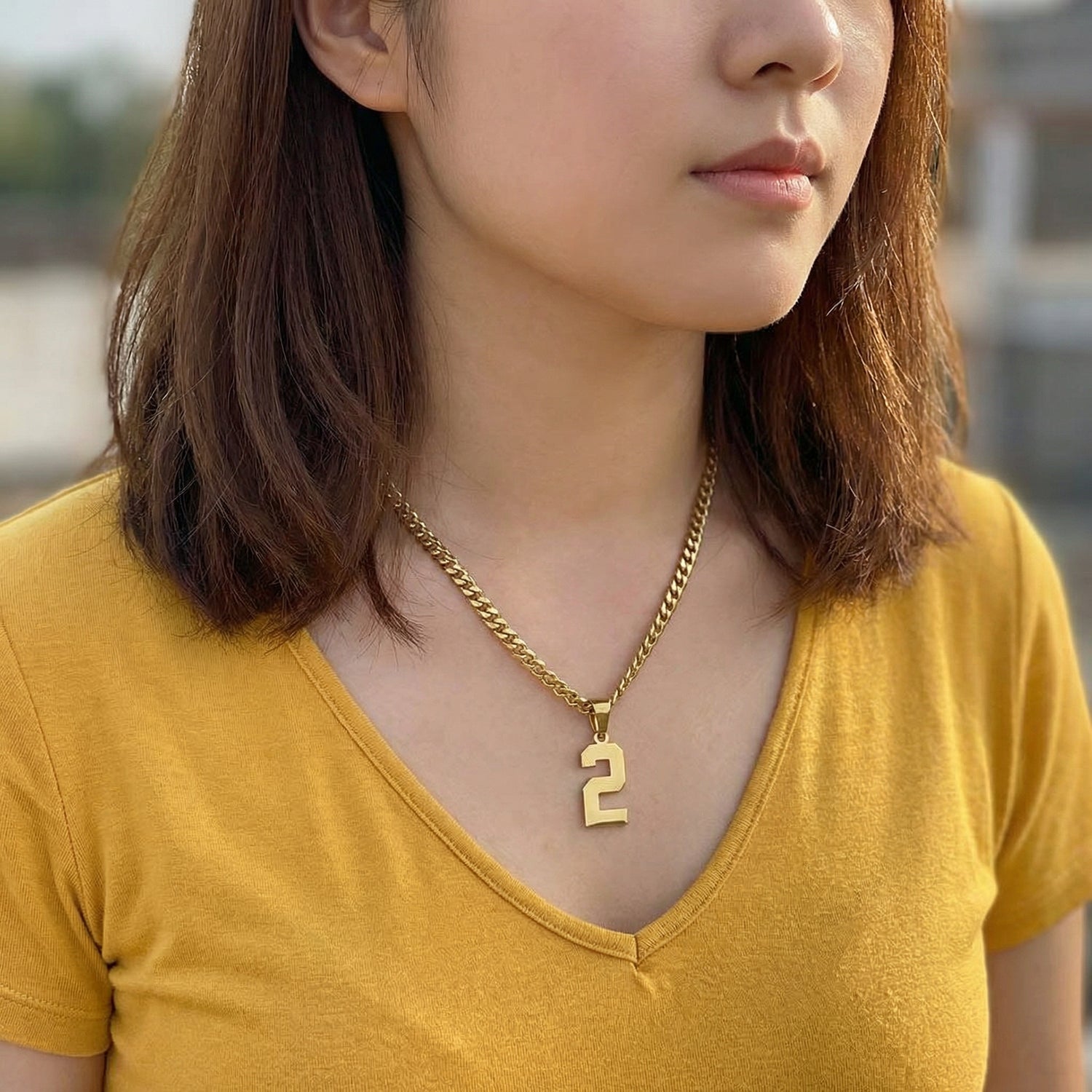 Custom Sports Number Necklace - Jewelled Me