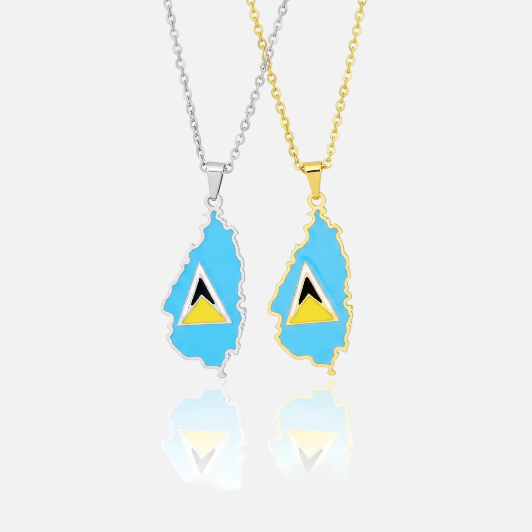 The Americas &amp; Caribbean Country/Flag Necklaces - Jewelled Me