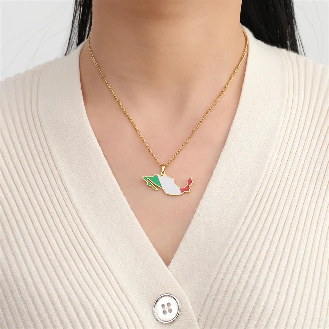 The Americas &amp; Caribbean Country/Flag Necklaces (BACKUP) - Jewelled Me