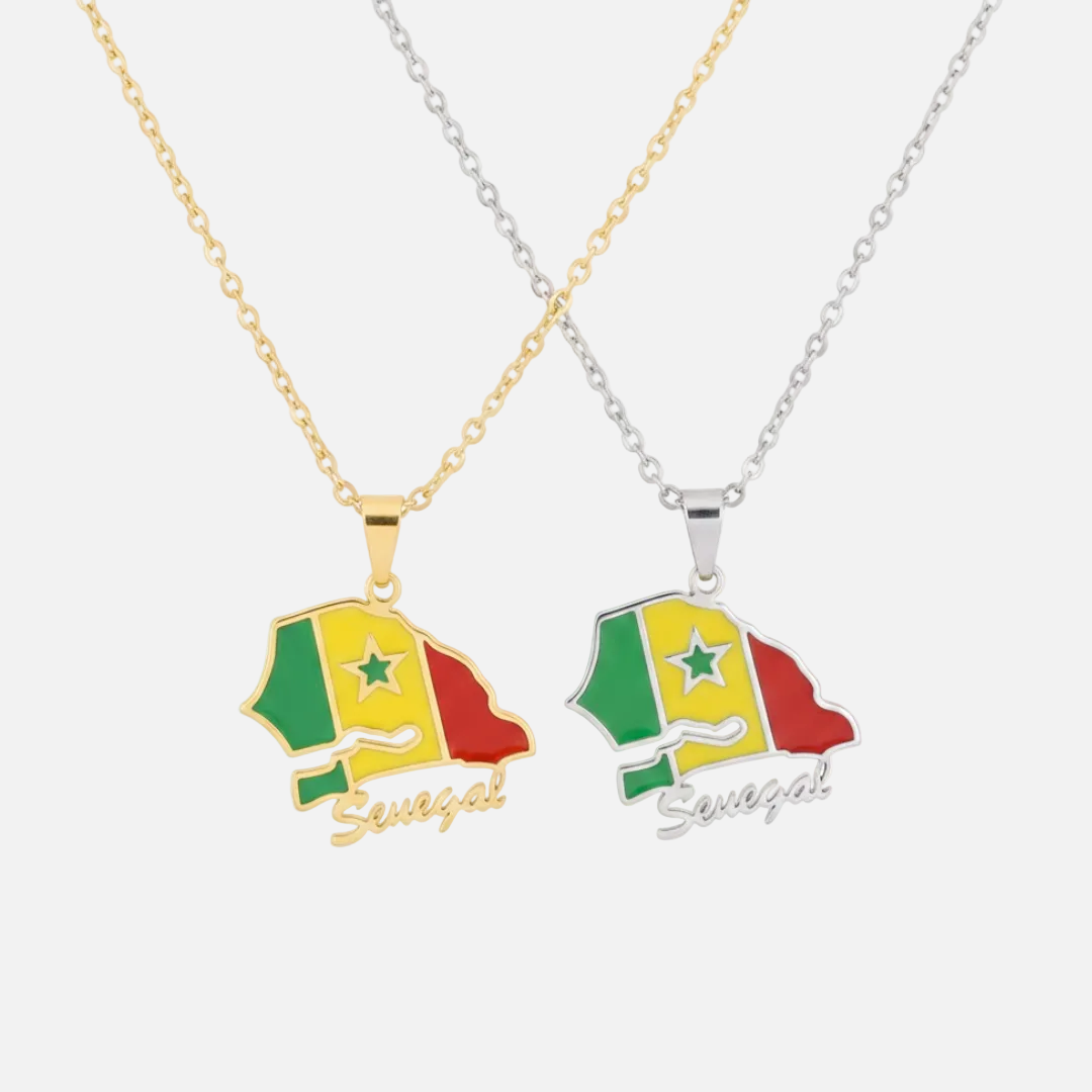 African Country/Flag Necklaces - Jewelled Me