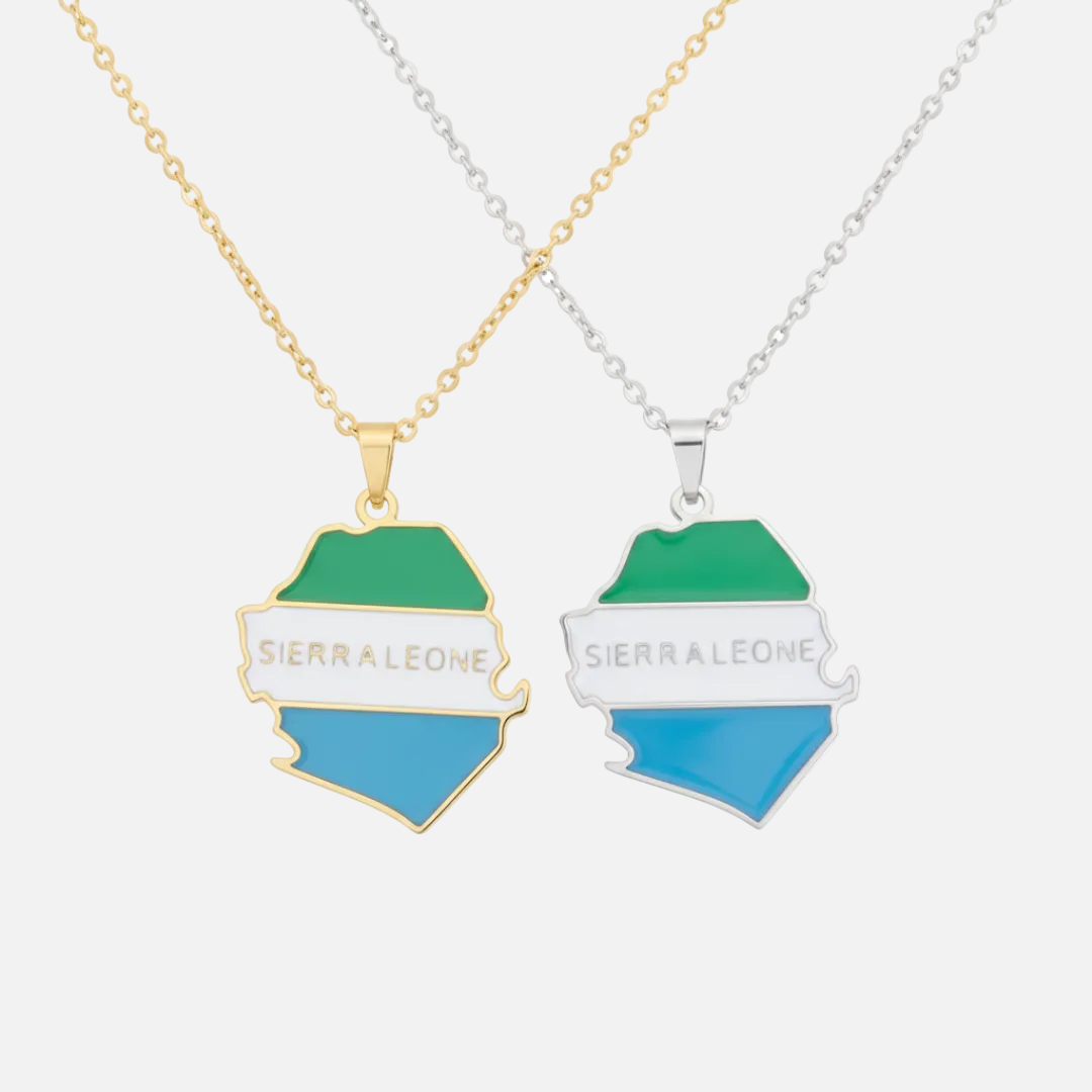African Country/Flag Necklaces - Jewelled Me