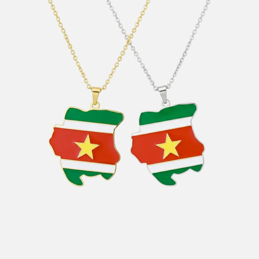 South &amp; Latin American Country/Flag Necklaces - Jewelled Me
