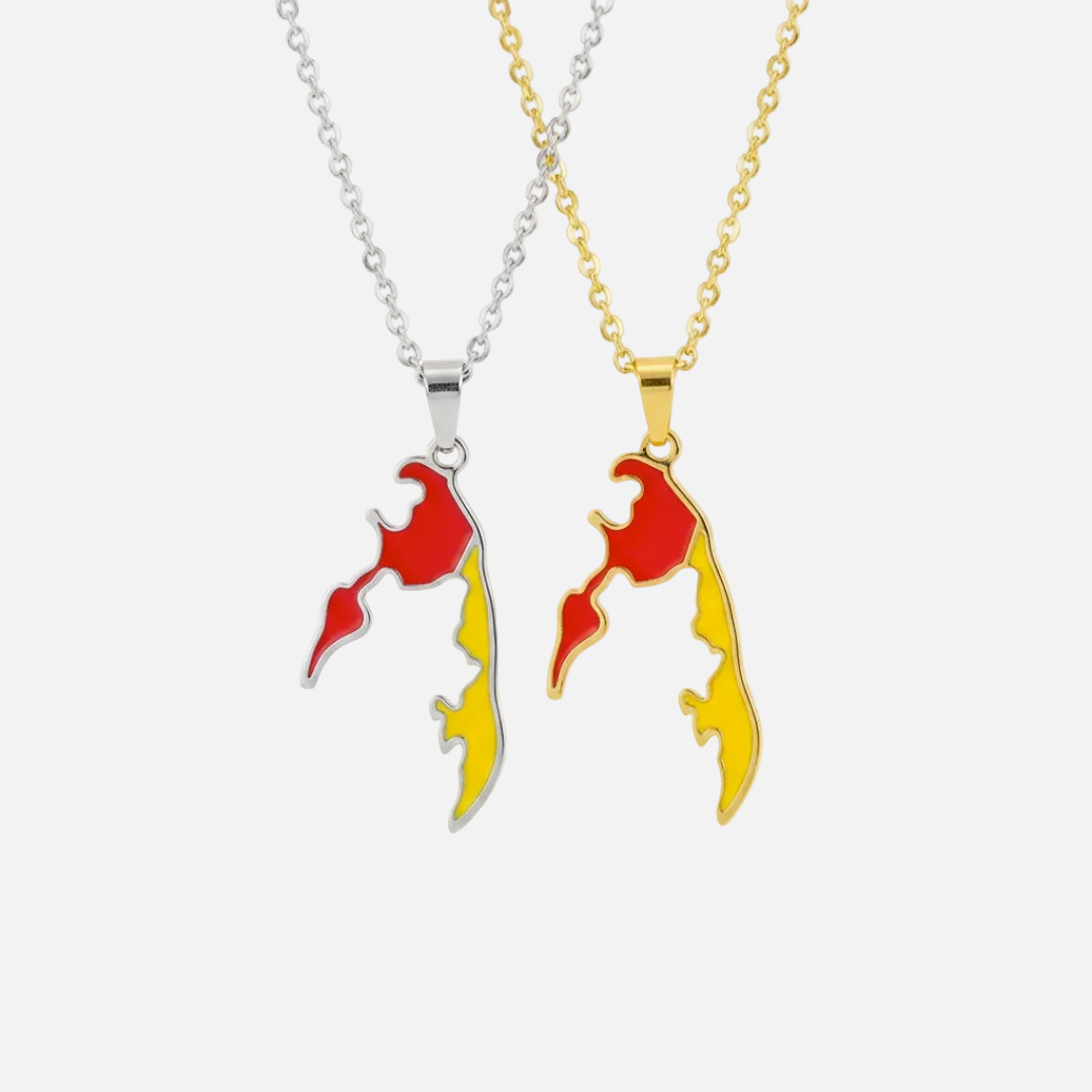 Asian &amp; Oceanian Country/Flag Necklaces - Jewelled Me