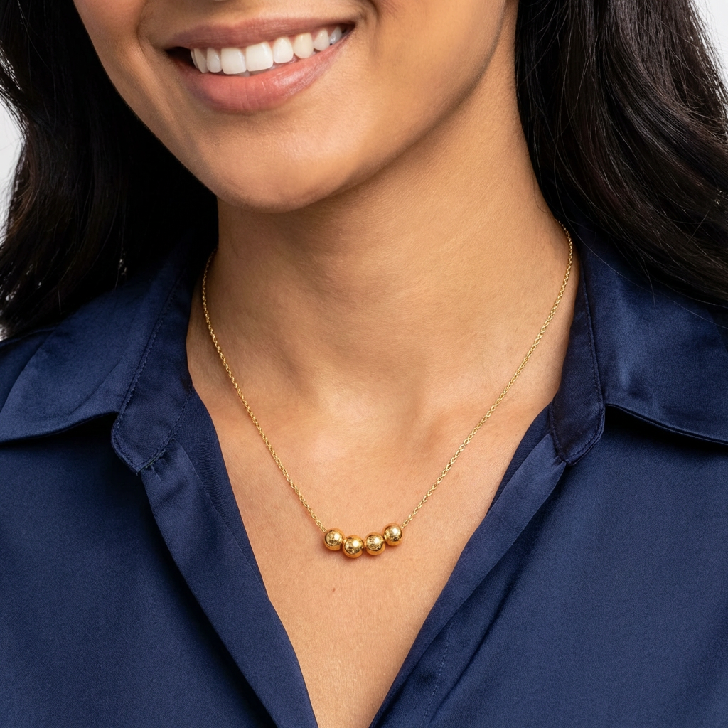 Unity Link Bead Necklace - Jewelled Me