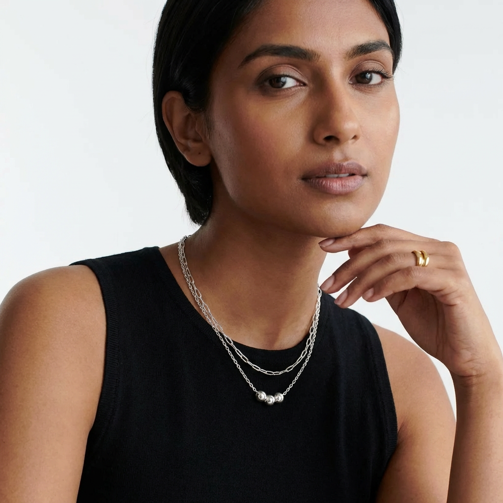 Unity Link Bead Necklace - Jewelled Me